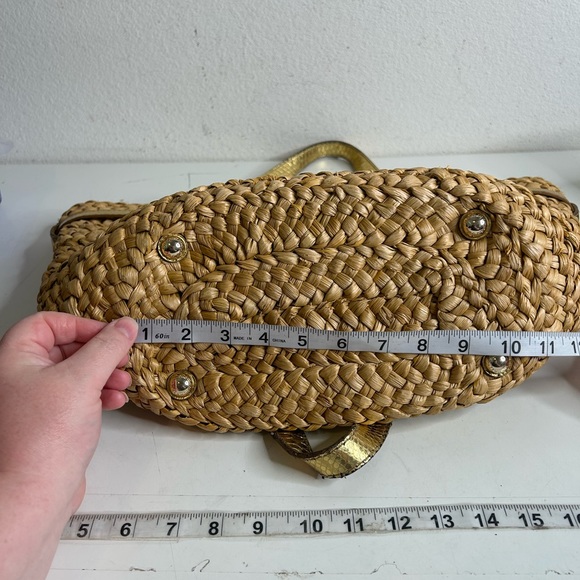 Michael Kors Basket Weave Purse - Picture 8 of 11